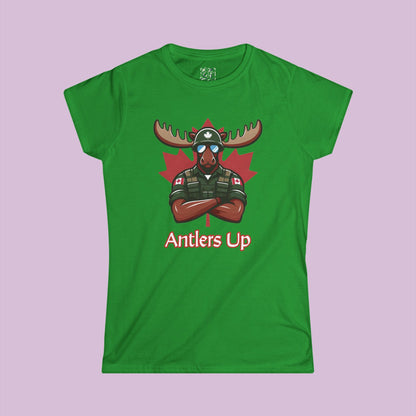 Canadian Moose "Antlers Up" Women's Softstyle Tee