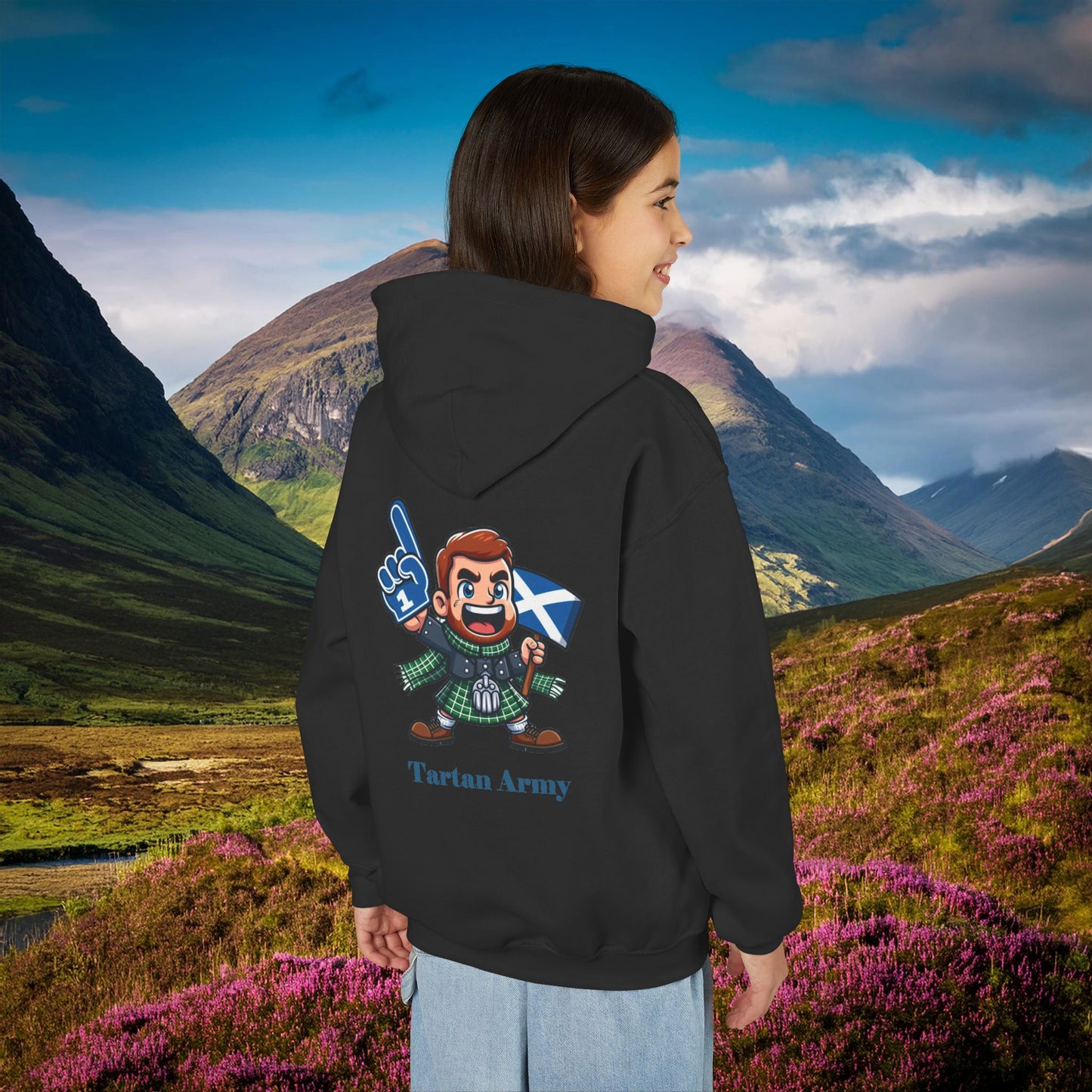 Scotland Tartan Army Youth Hoodie