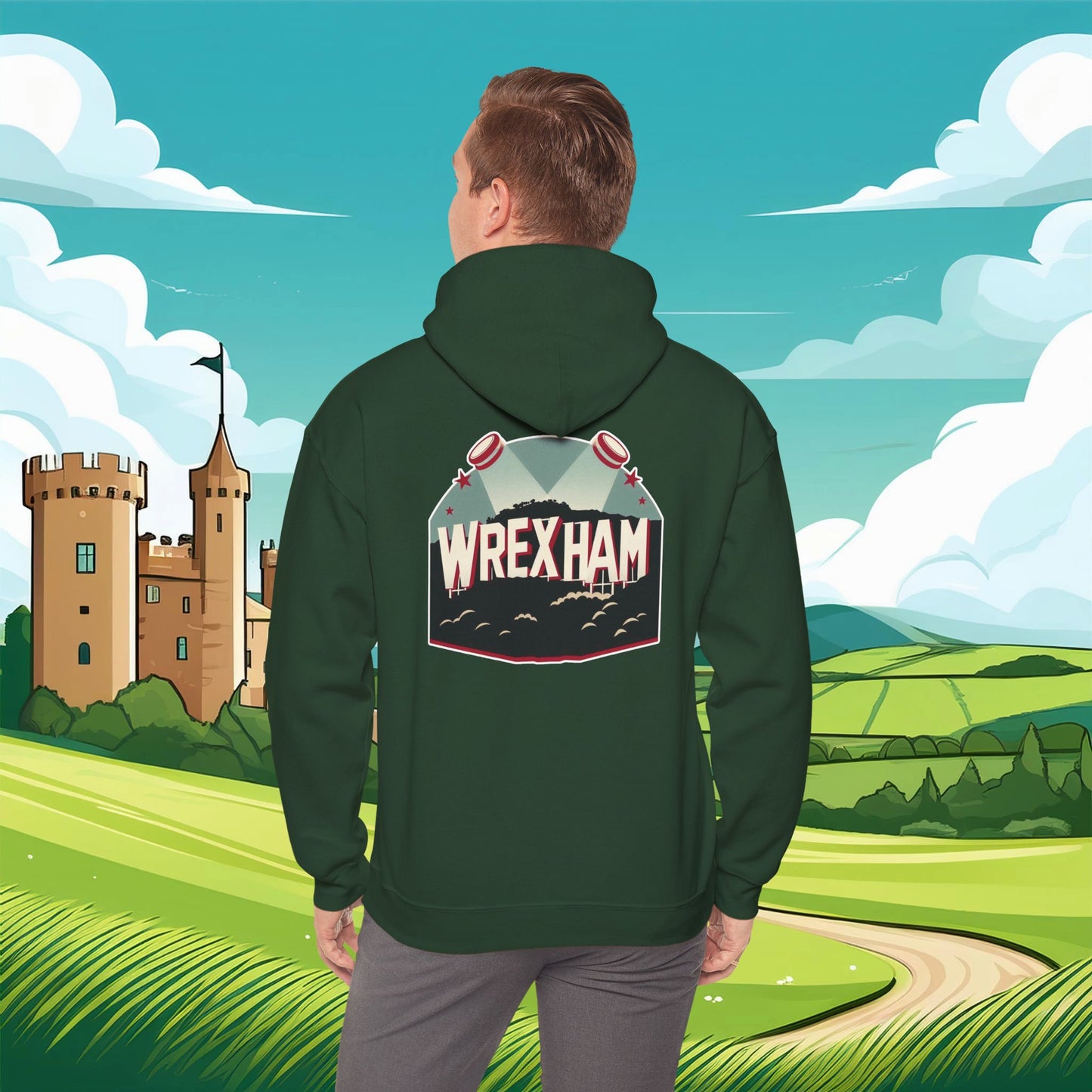Wrexham Hollywood Sign Hoodie