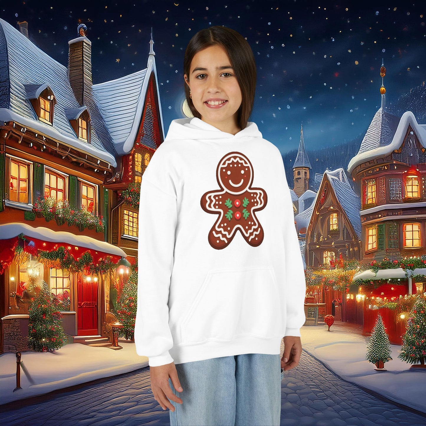 Gingerbread Man Youth Hoodie
