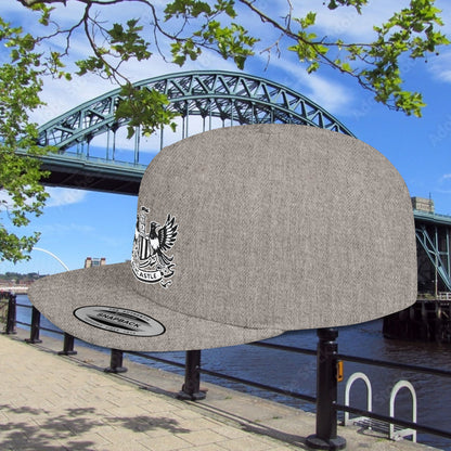 Newcastle United B&W Crest Flat Bill Snapback