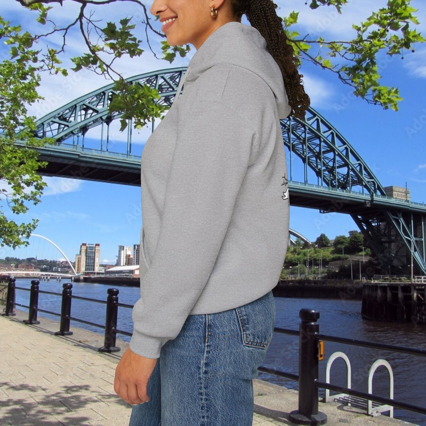 Newcastle United Howay The Lasses B&W (Twin Mags) Hoodie