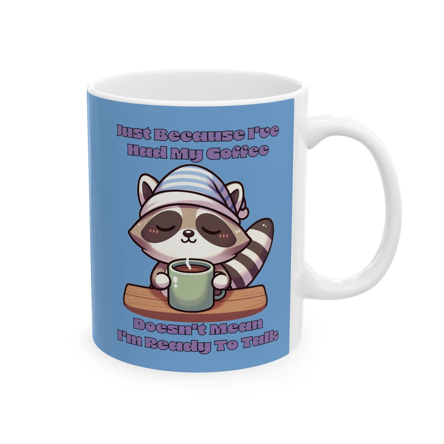 Raccoon Coffee Ceramic Mug (11oz/15oz)
