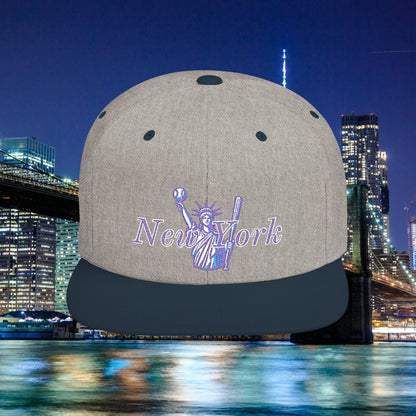 New York Lady Liberty Flat Bill Snapback