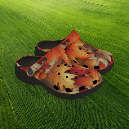 Autumn Leaves Kid's Foam Clogs