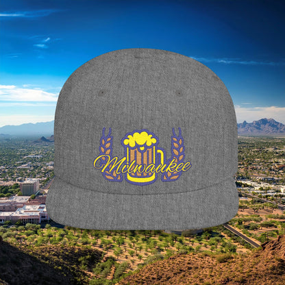 Milwaukee Pint Flat Bill Snapback