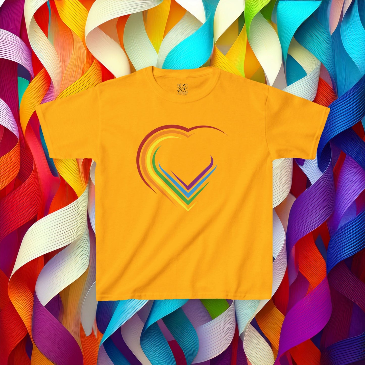 Rainbow Heart Kids Tee