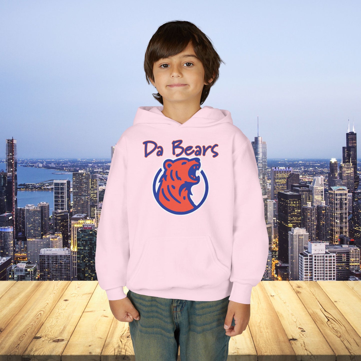 Da Bears Logo Youth Hoodie