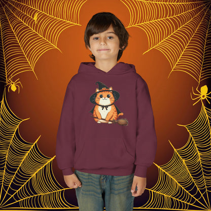 Trick or Treat Cat Youth Hoodie