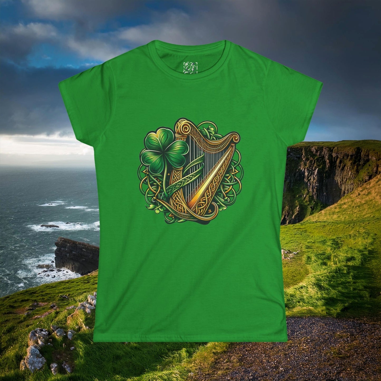 Irish Harp Women's Softstyle Tee