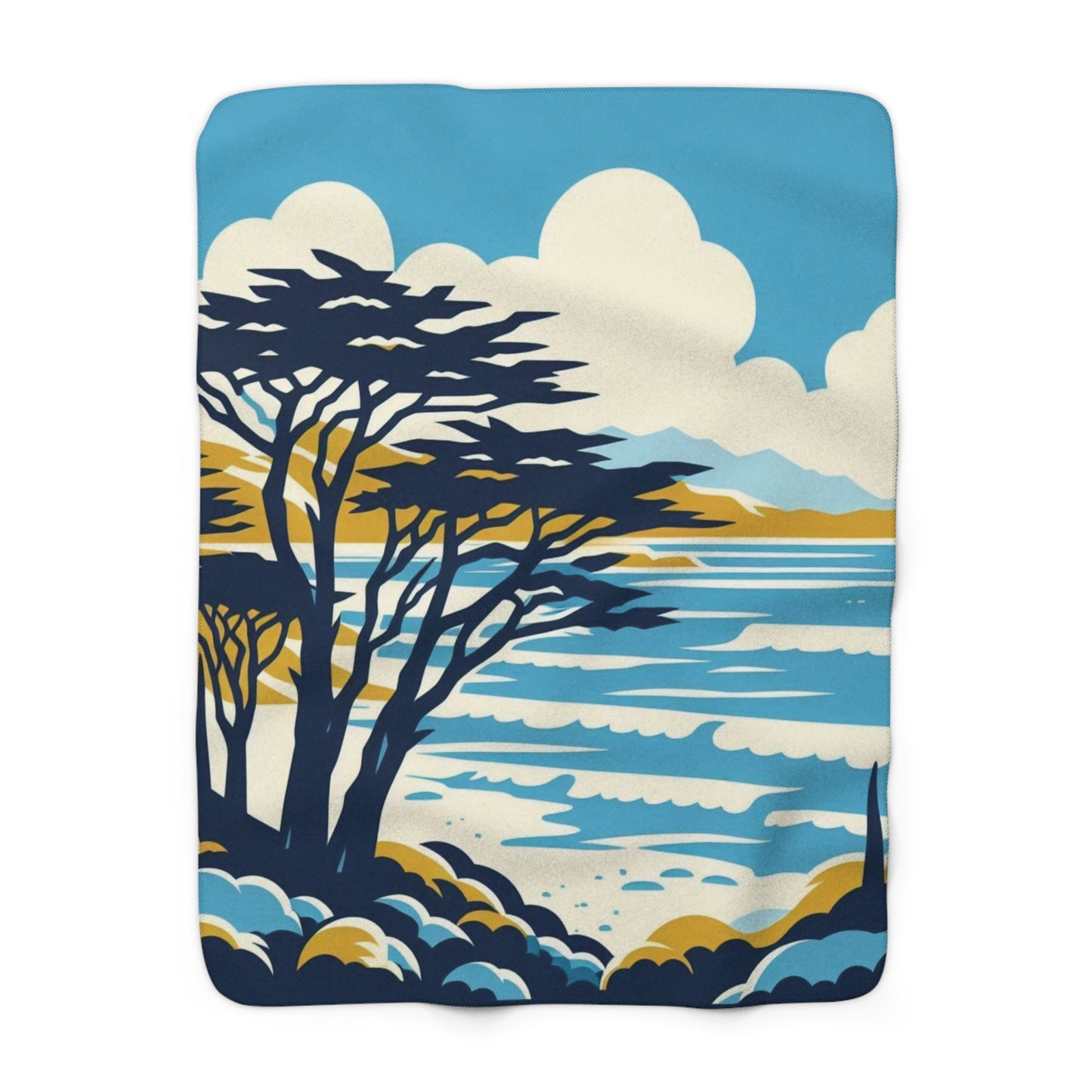 Monterey Bay Sherpa Fleece Blanket