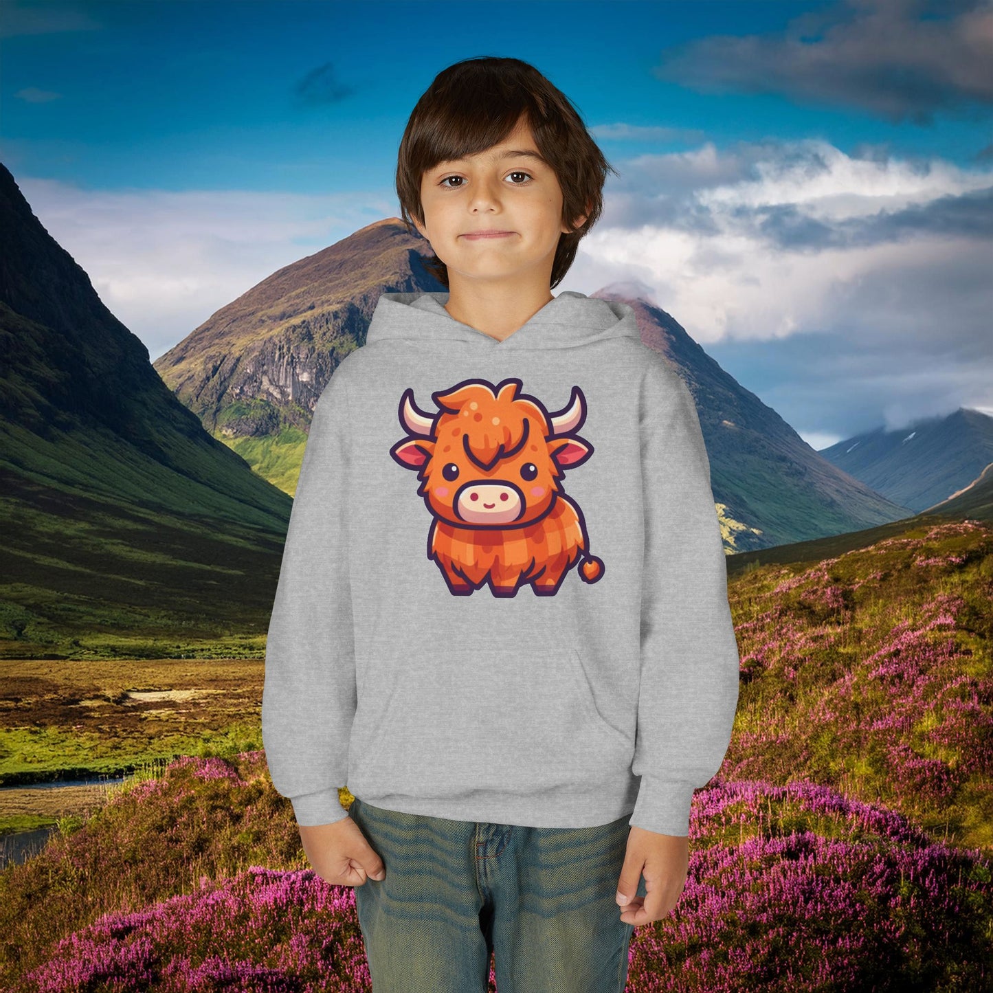 Highland Coo Youth Hoodie