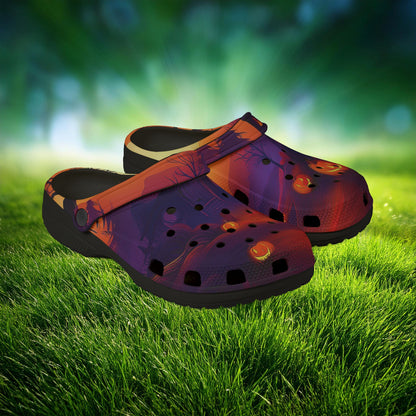 Jack-O'-Lantern Halloween Foam Clogs