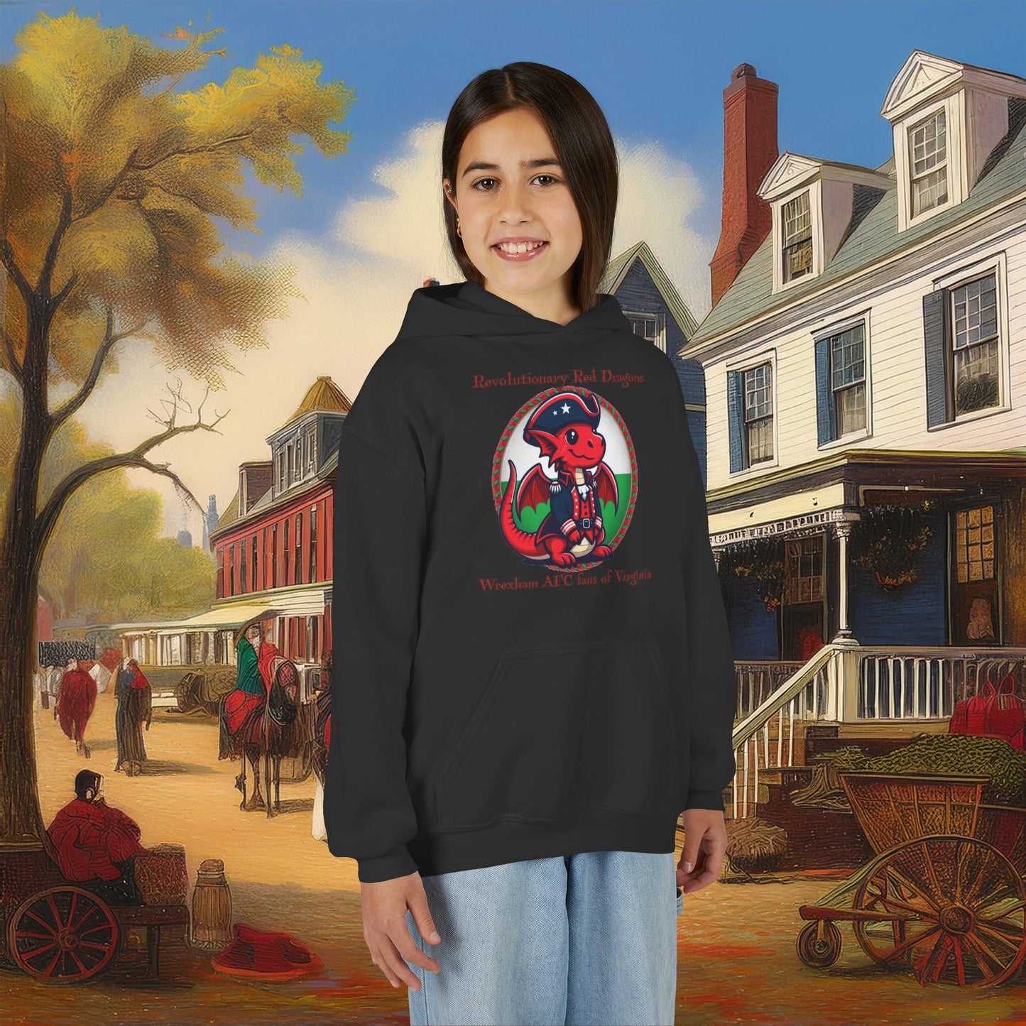 Mini Revolutionary Red Dragons Youth Hoodie