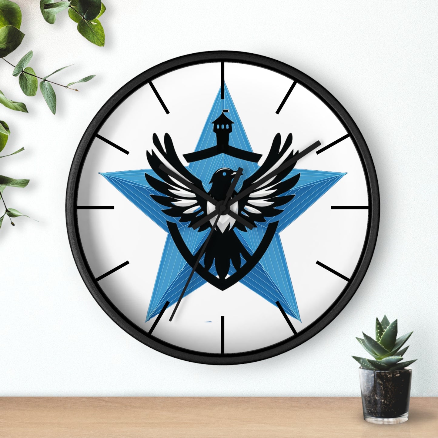 Blue Star Mags Wall Clock