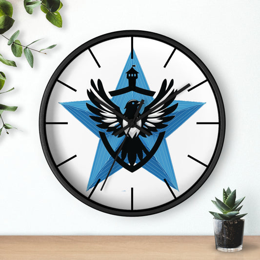 Blue Star Mags Wall Clock