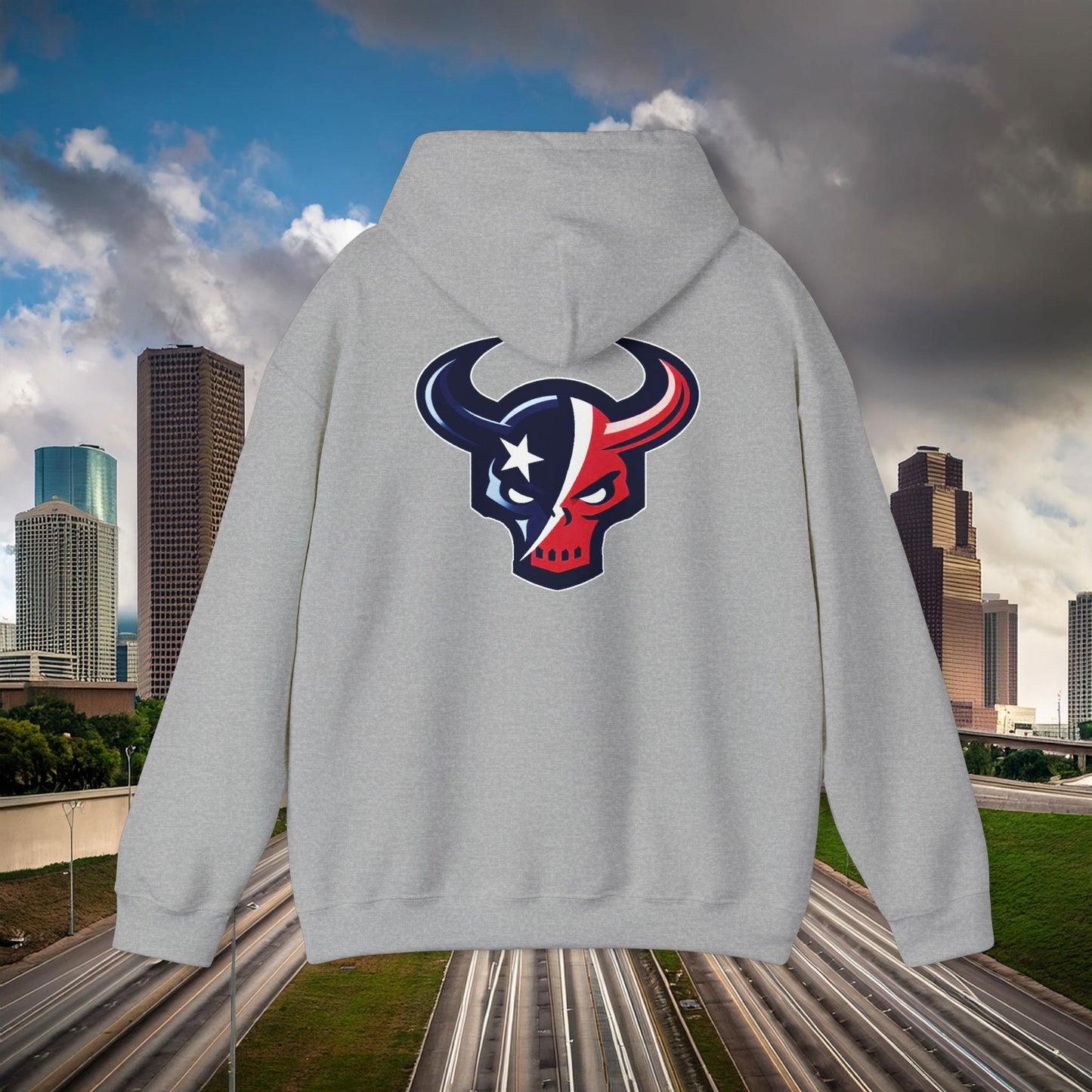 Houston Skull Hoodie