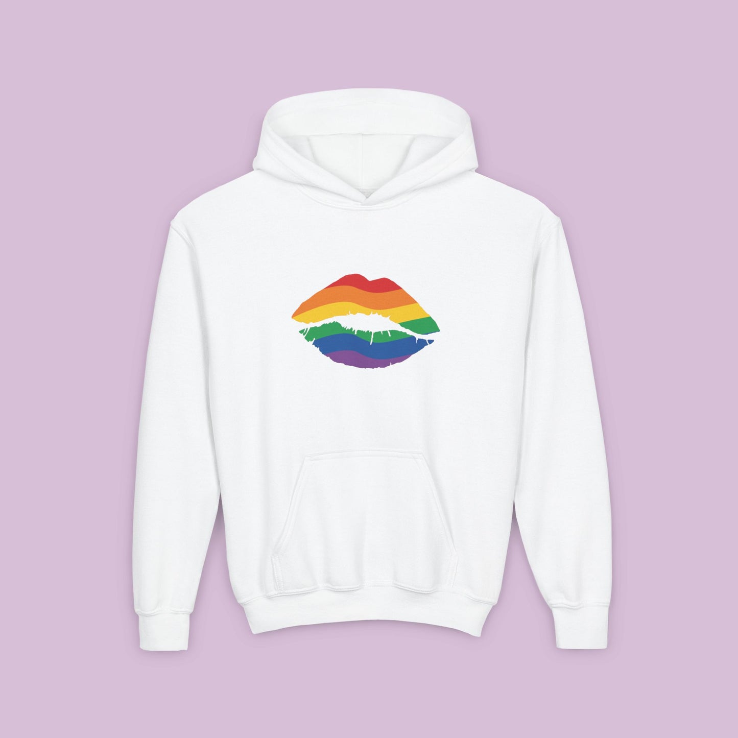 Rainbow Kiss Youth Hoodie