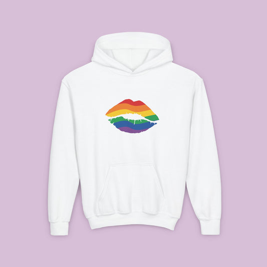 Rainbow Kiss Youth Hoodie
