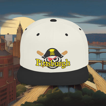 Pittsburgh Baseball Flat Bill Snapback
