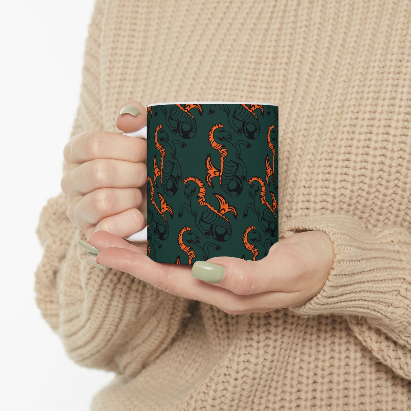 Newcastle Seahorse Ceramic Mugs (11oz/15oz)