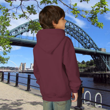 Newcastle United B&W Crest Youth Hoodie