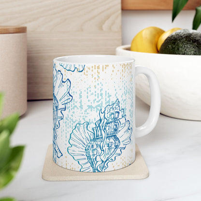 Seashell Ceramic Mug (11oz/15oz)
