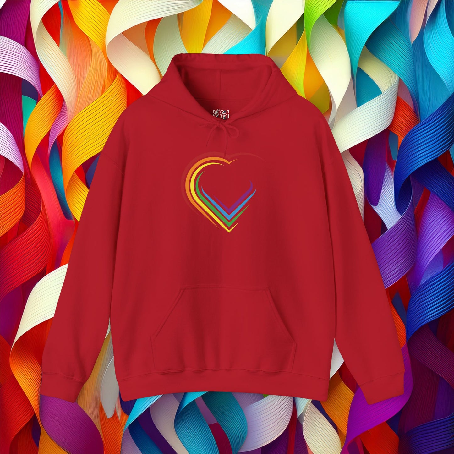 Rainbow Heart Unisex Hoodie