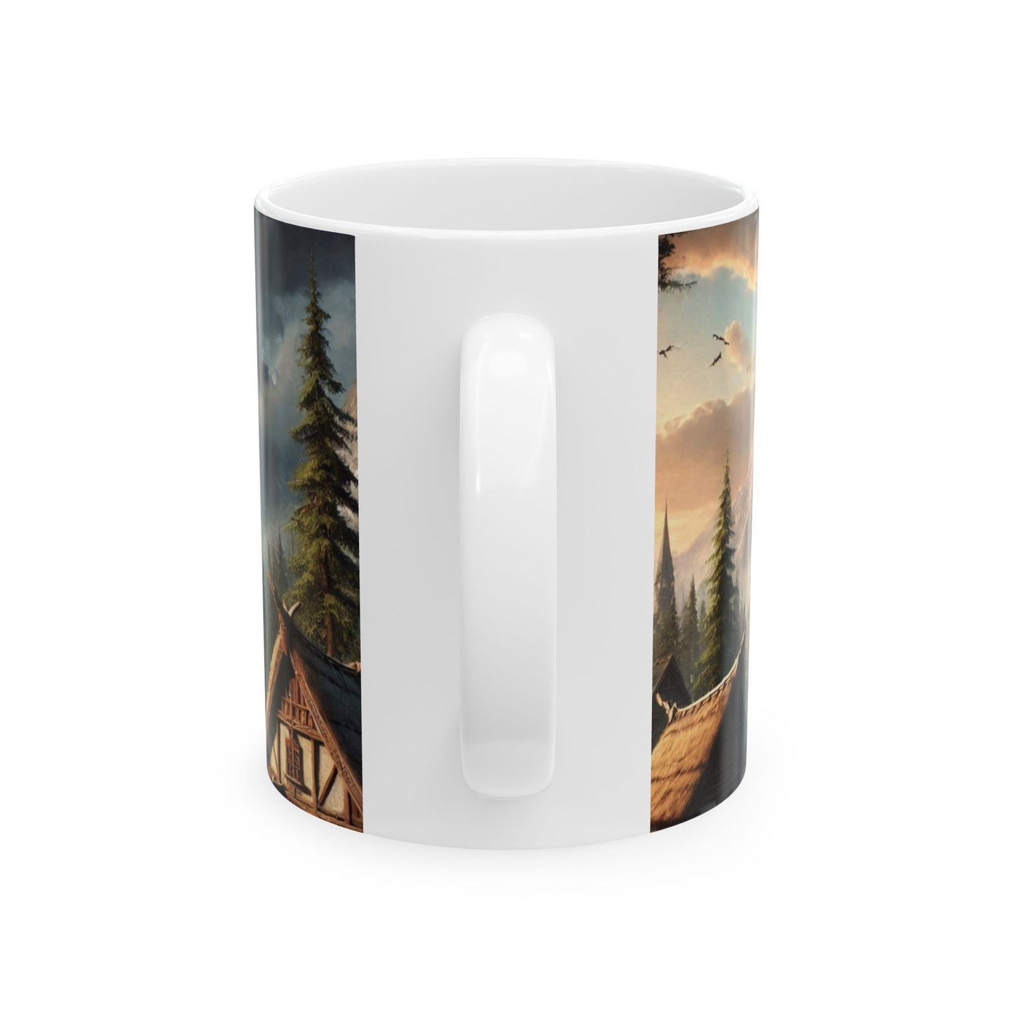 Mountain Village Mist Ceramic Mugs (11oz\15oz)