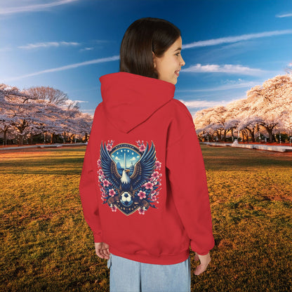 Washington Cherry Blossom Design Youth Hoodie