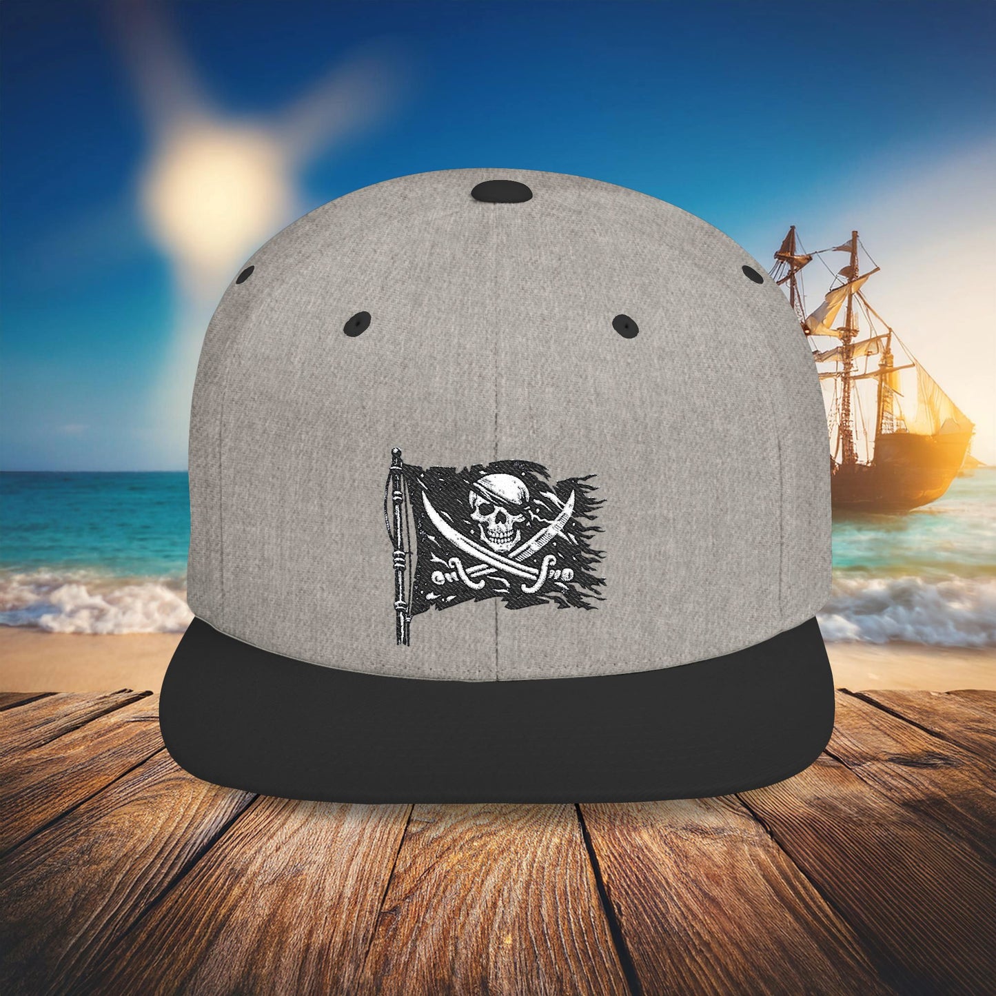Jolly Roger Flat Bill Snapback