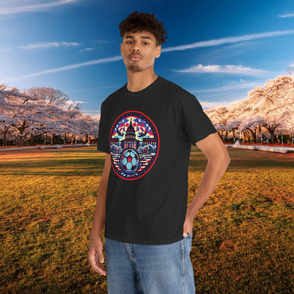 Vibrant Geometric DC Soccer Tee