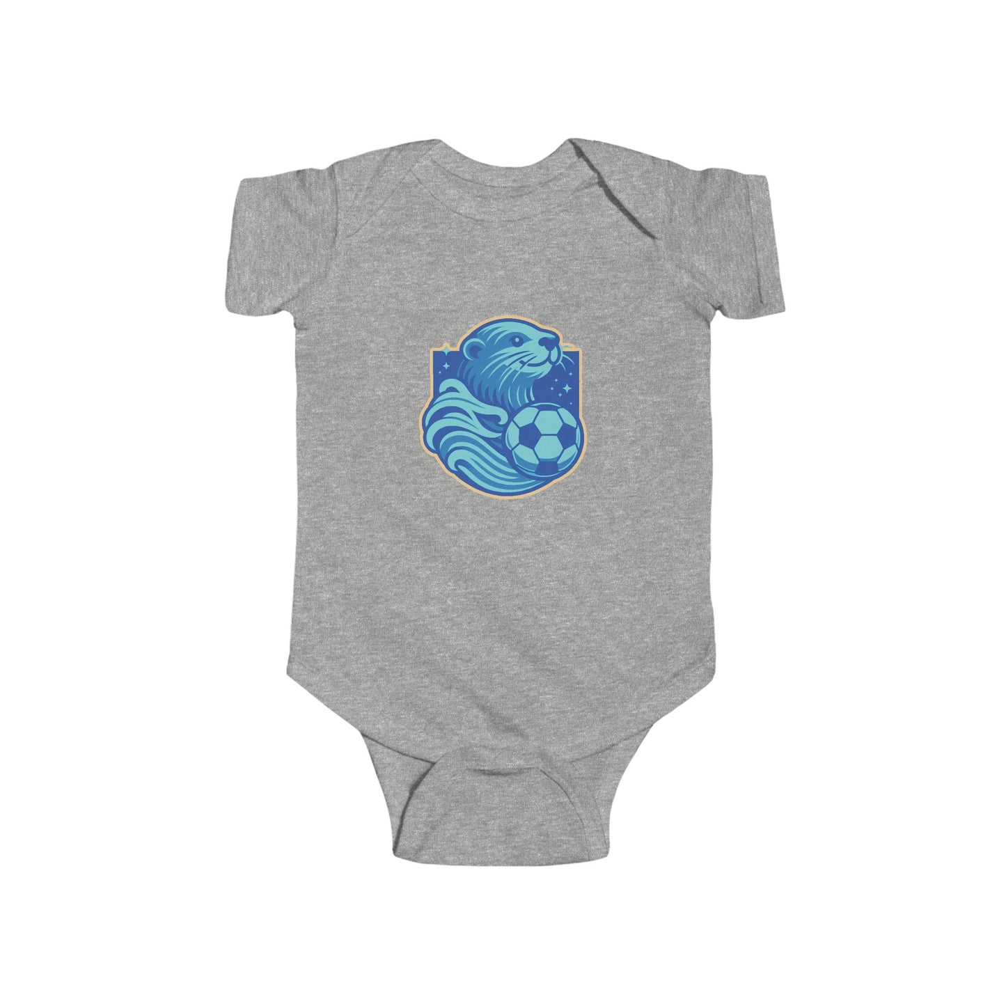 Sea Otter Soccer Logo Infant Bodysuit