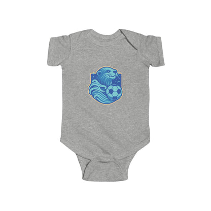 Sea Otter Soccer Logo Infant Bodysuit