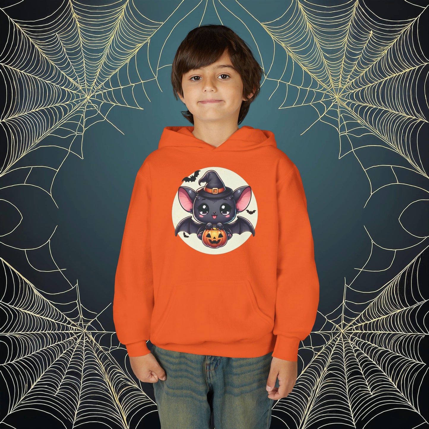 Trick or Treat Bat Youth Hoodie