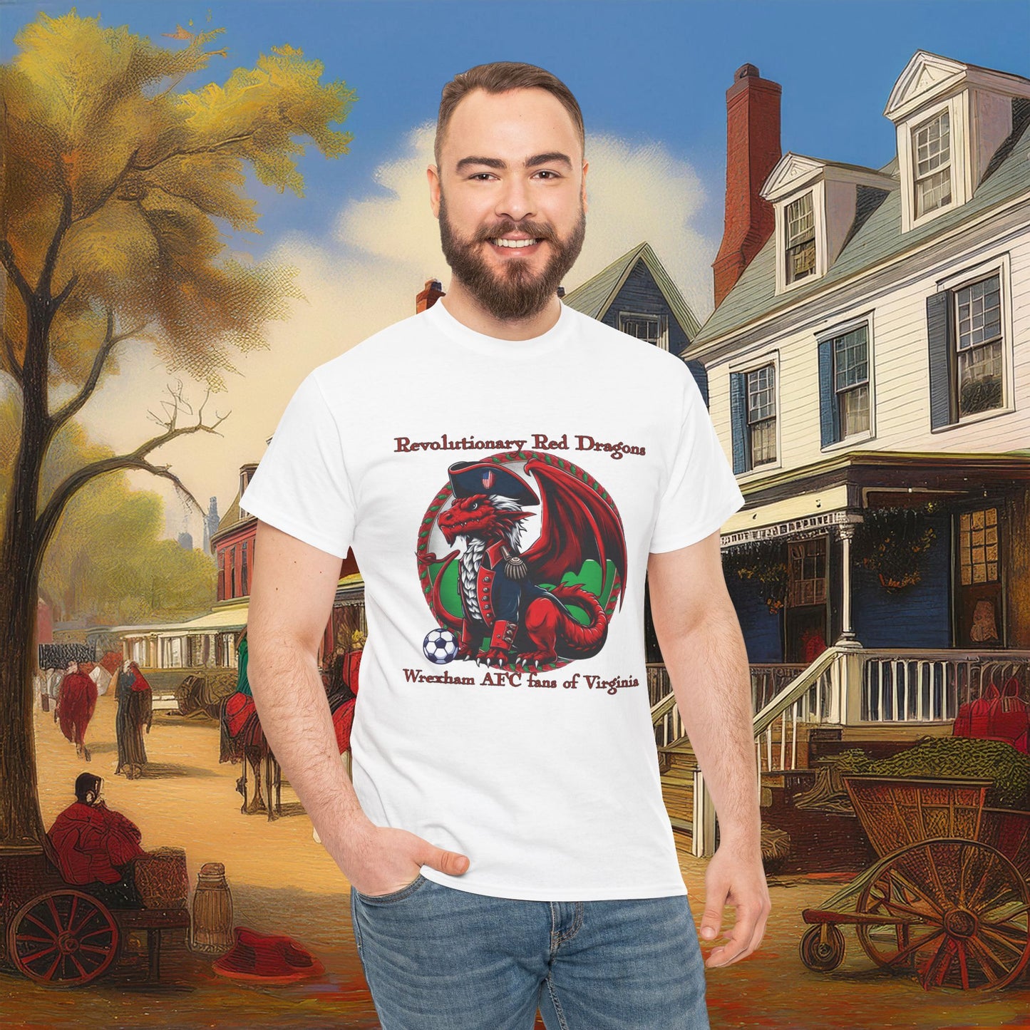 Revolutionary Red Dragons Logo Tee