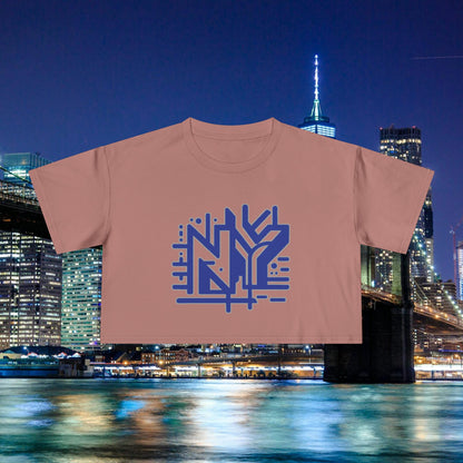 NY Subway Grafitti Women's Crop Tee