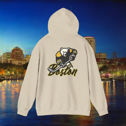 Boston Hockey Bear Hoodie