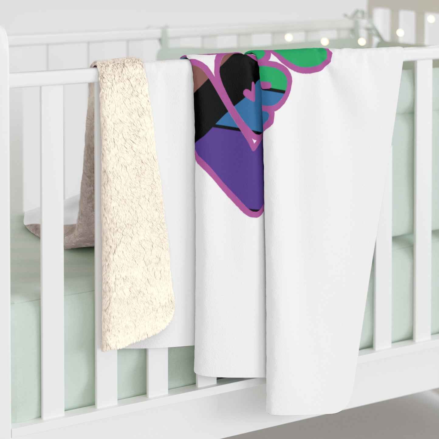 The "All You Need Is Love" Sherpa Fleece Blanket