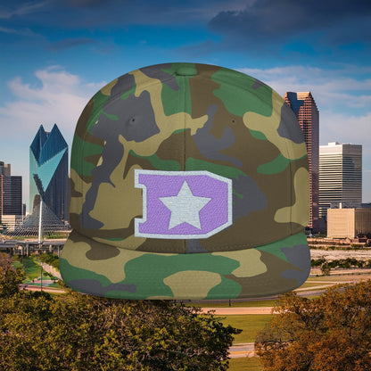 Dallas D Flat Bill Snapback with Star