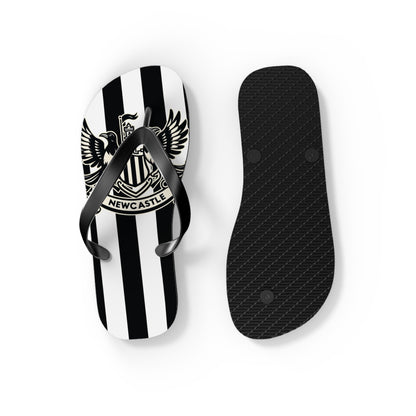 Newcastle United B&W Crest Flip Flops