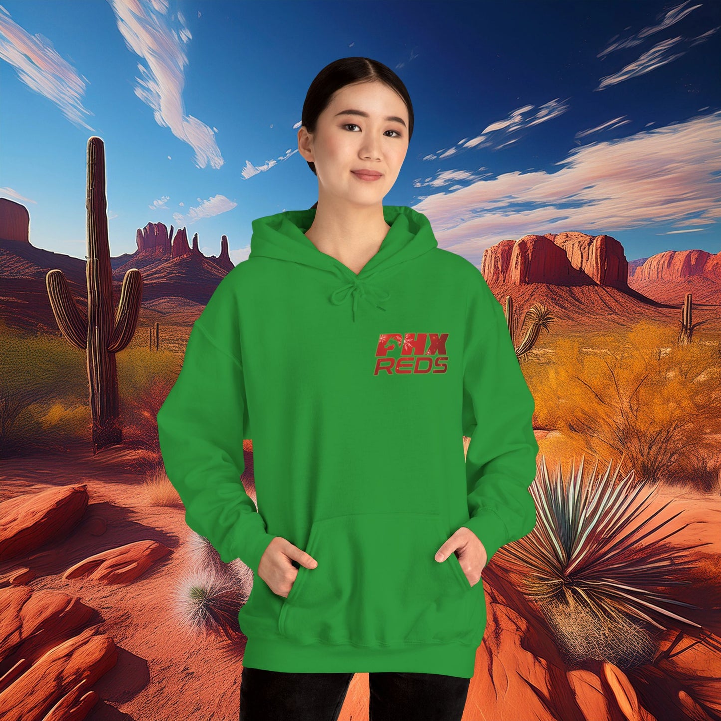 PHX Reds Christmas Crest Hoodie