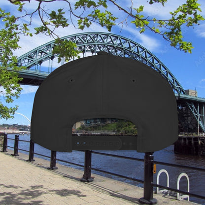 Newcastle United B&W Crest Flat Bill Snapback