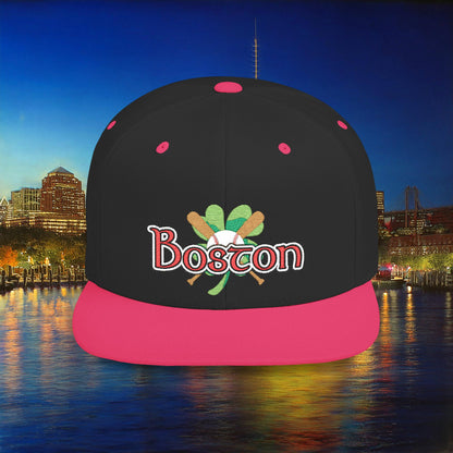 Boston Shamrock Baseball Flat Bill Snapback