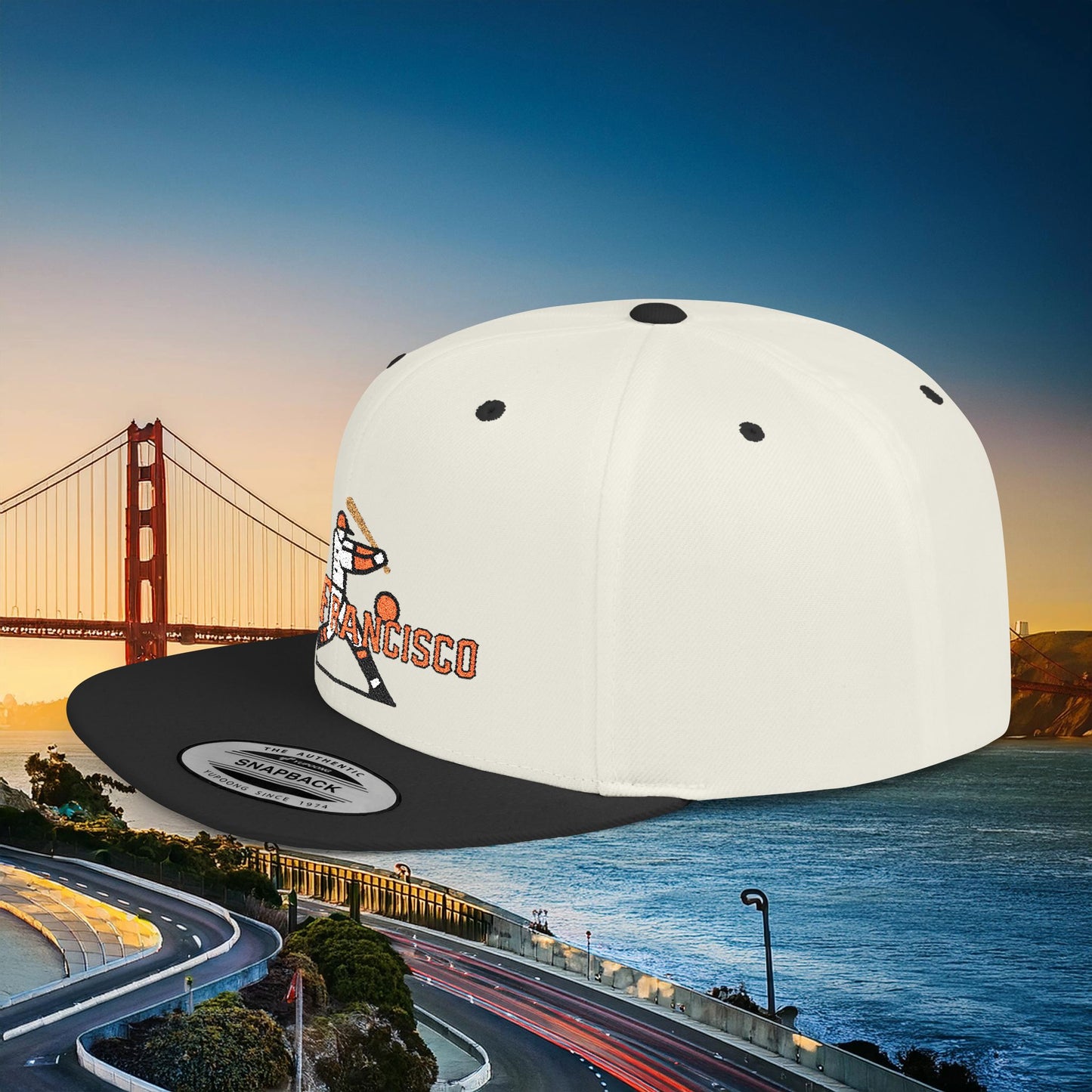 San Francisco Baseball Player Flat Bill Snapback