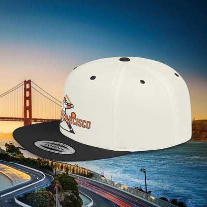 San Francisco Baseball Player Flat Bill Snapback