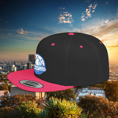 LA Blue Baseball Flat Bill Snapback