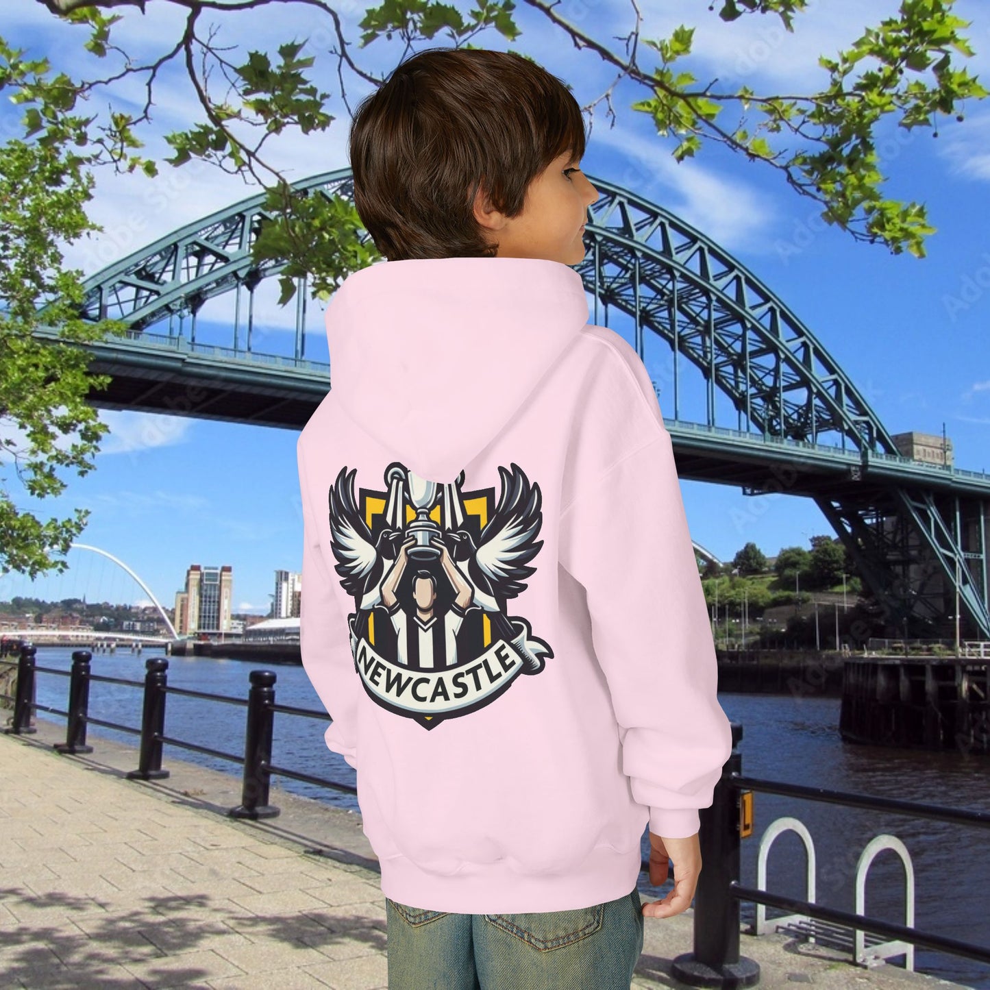 Newcastle Cup Champions Crest Youth Hoodie