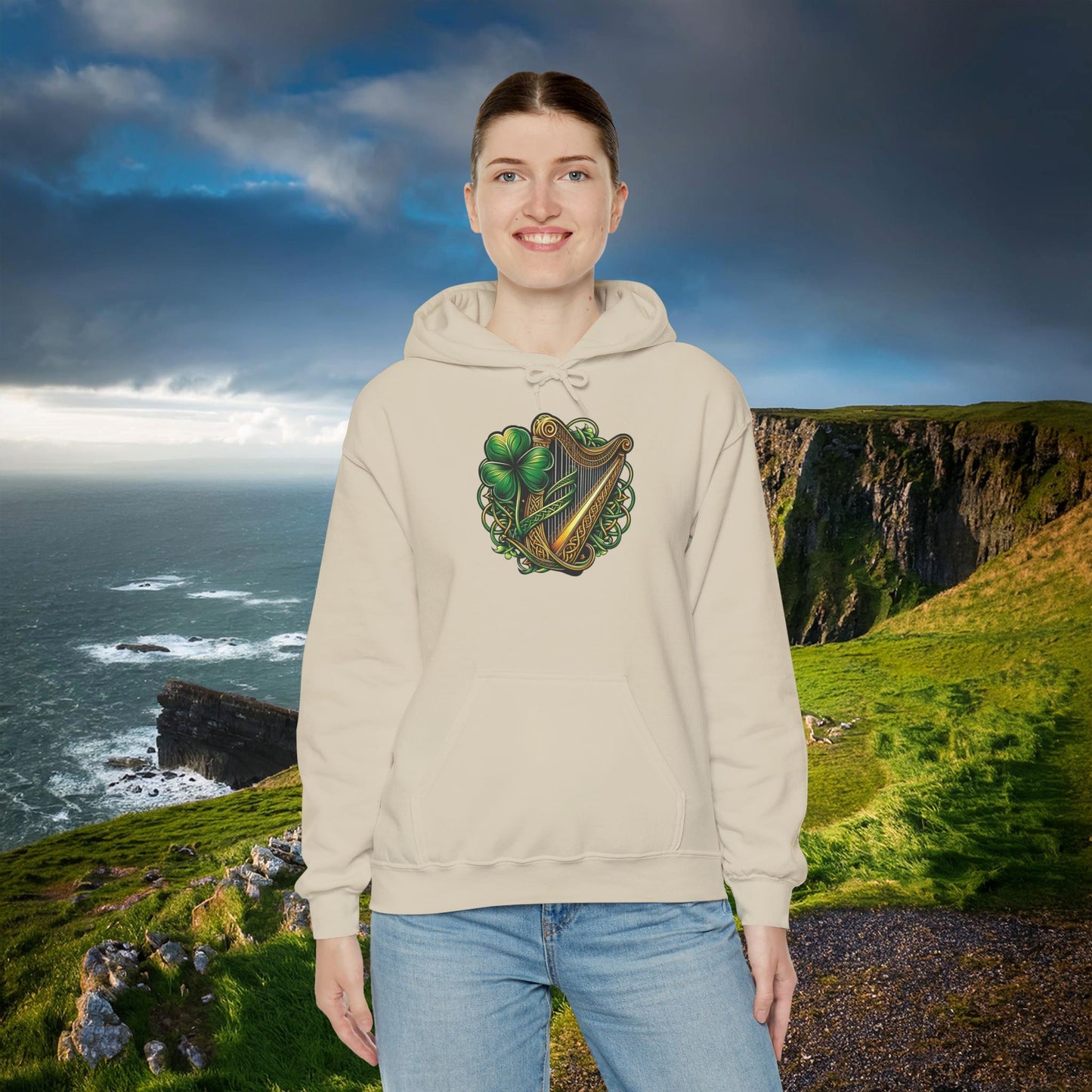 Irish Harp Hoodie
