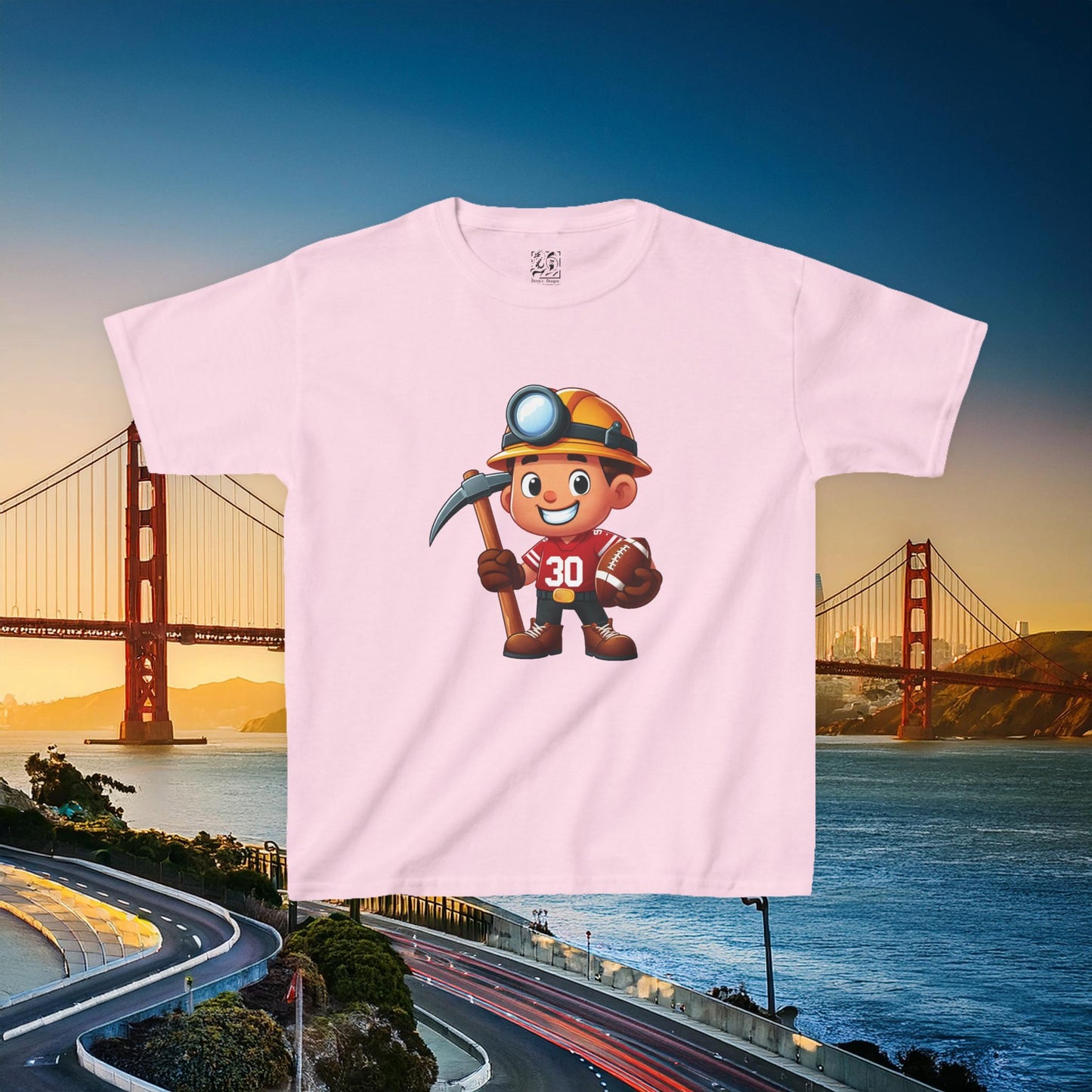 San Francisco Football Little Miner Kids Tee